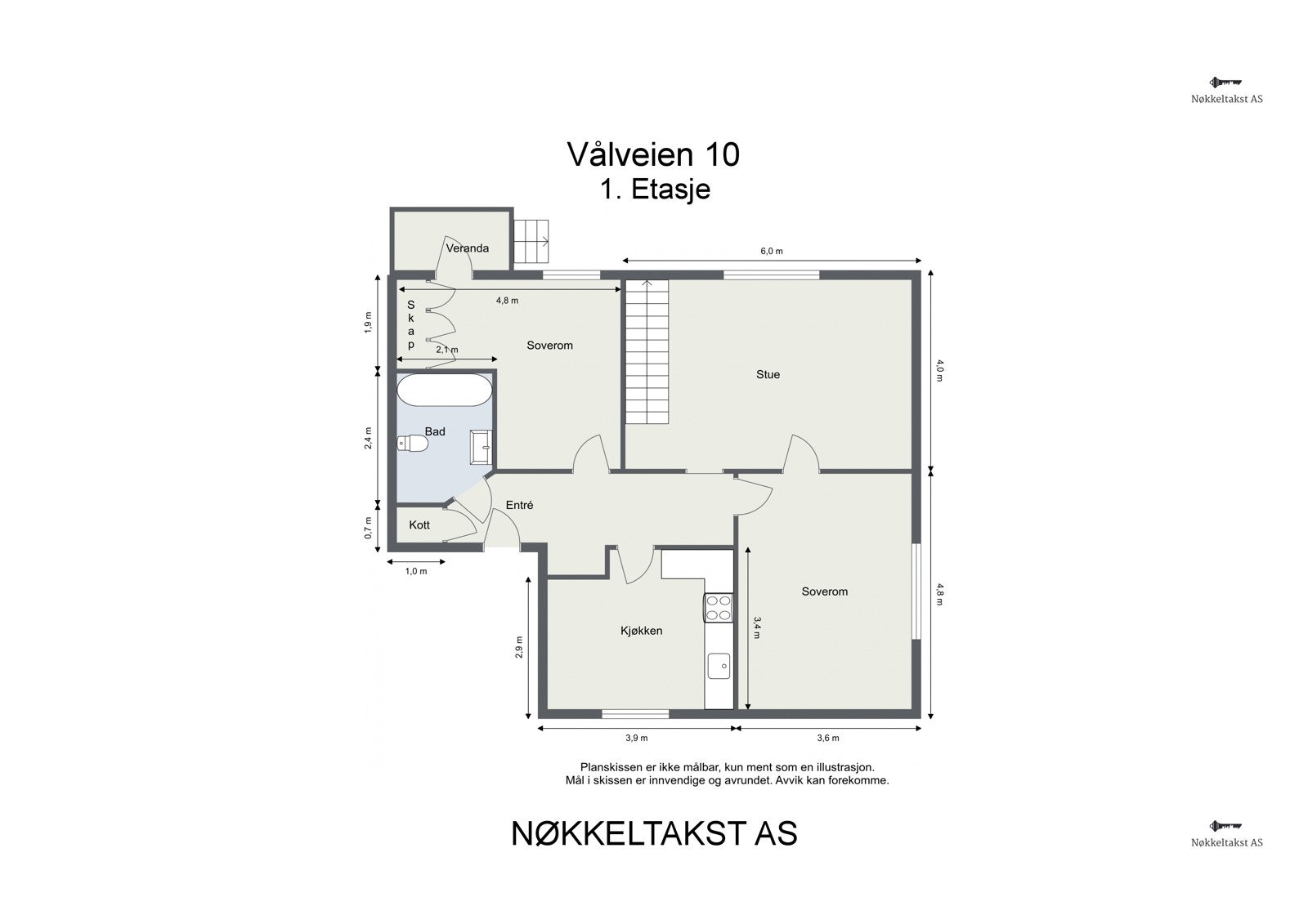 Plantegning 1. Etasje Galleribilde