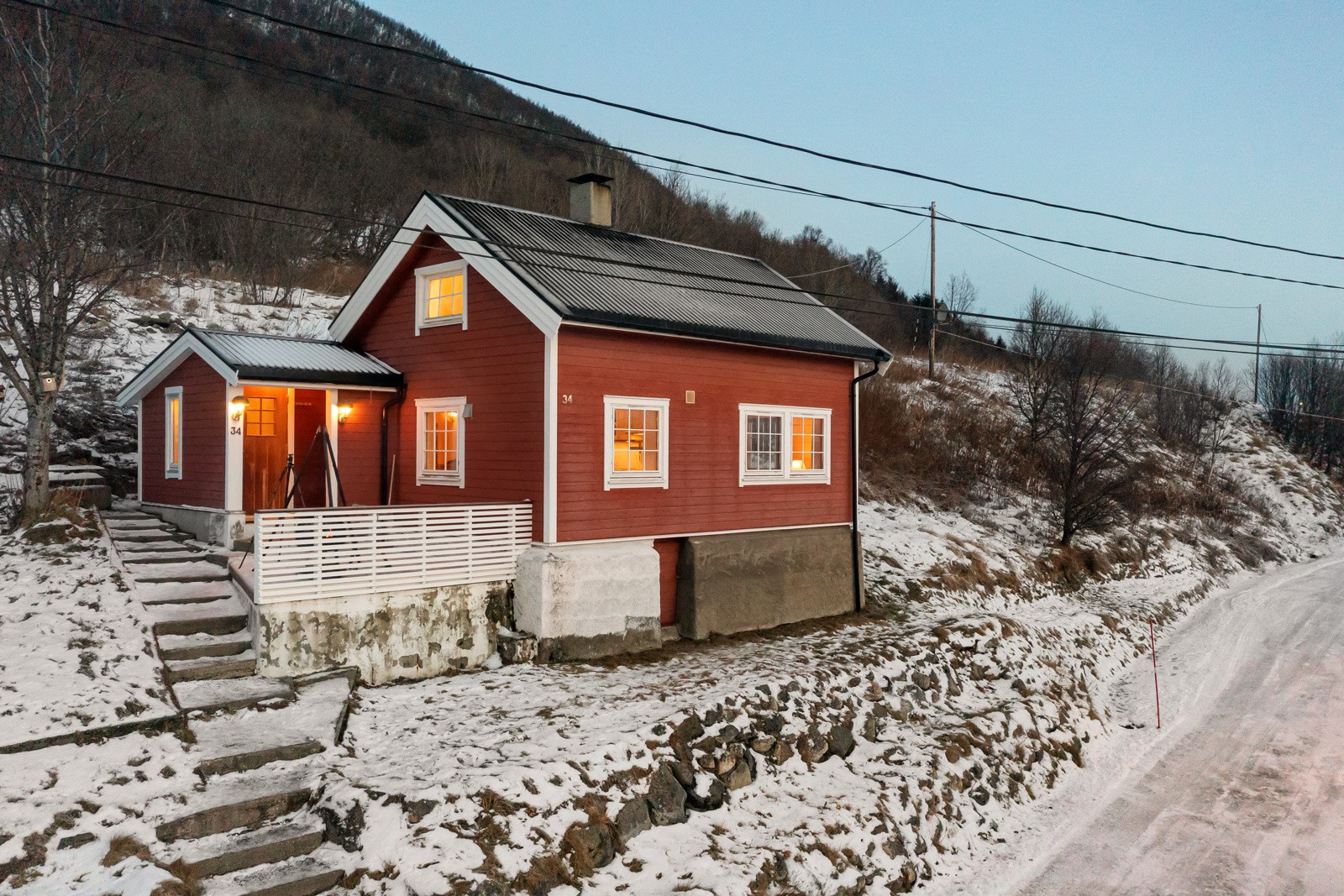 Fritidsbolig med idyllisk beliggenhet i Oldervik.