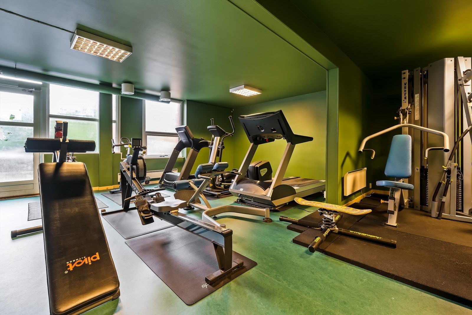 Det er trimrom og badstue i Hovseterveien 98. Galleribilde