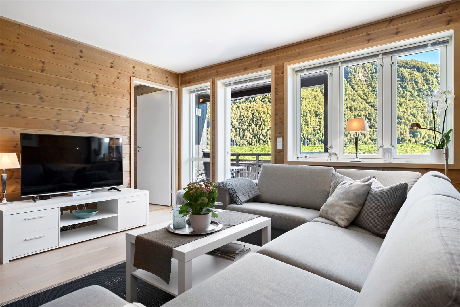 Her er det deilig å slappe av på kveldene med favorittserien på skjermen Galleribilde