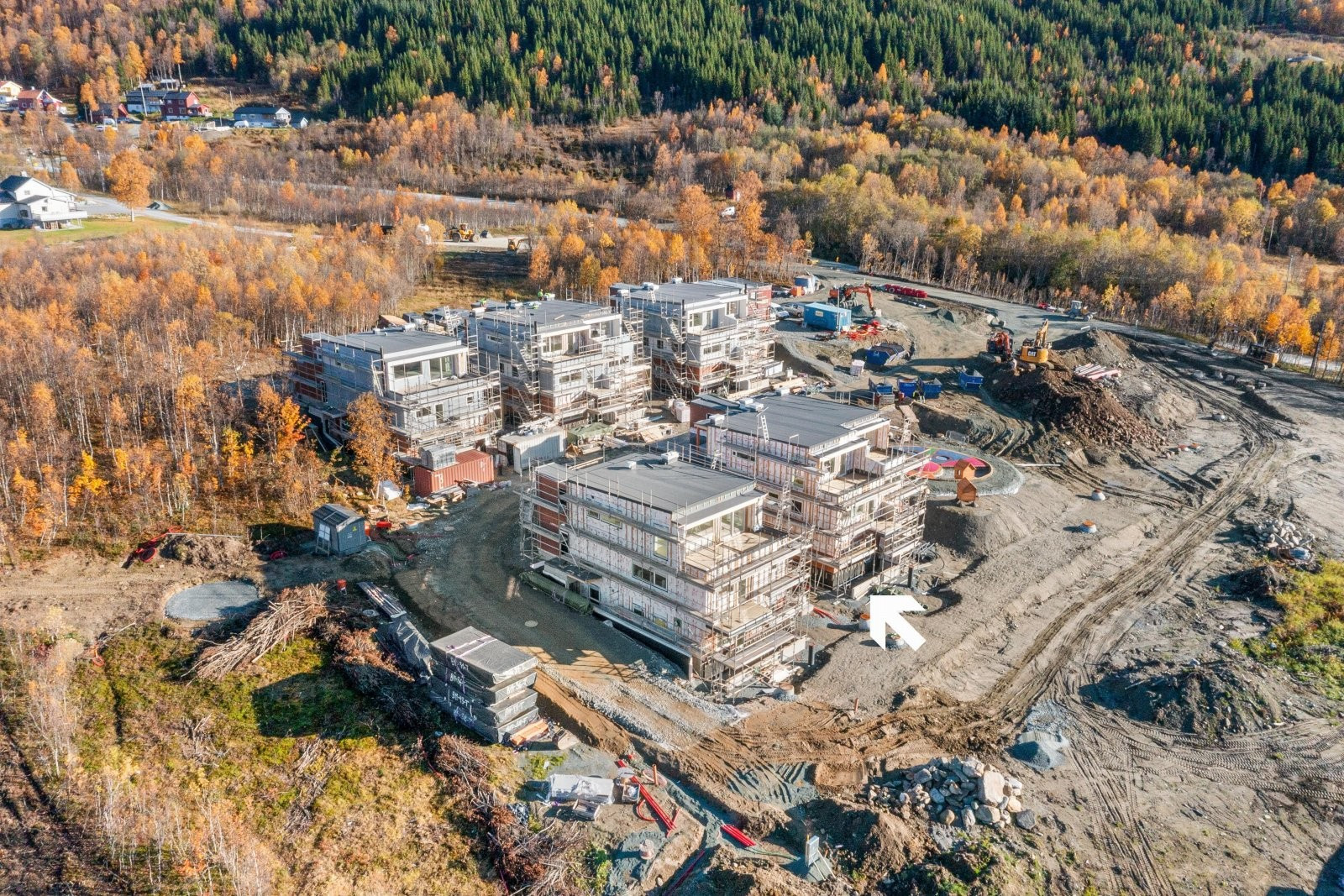 Områdebilde fra byggefasen