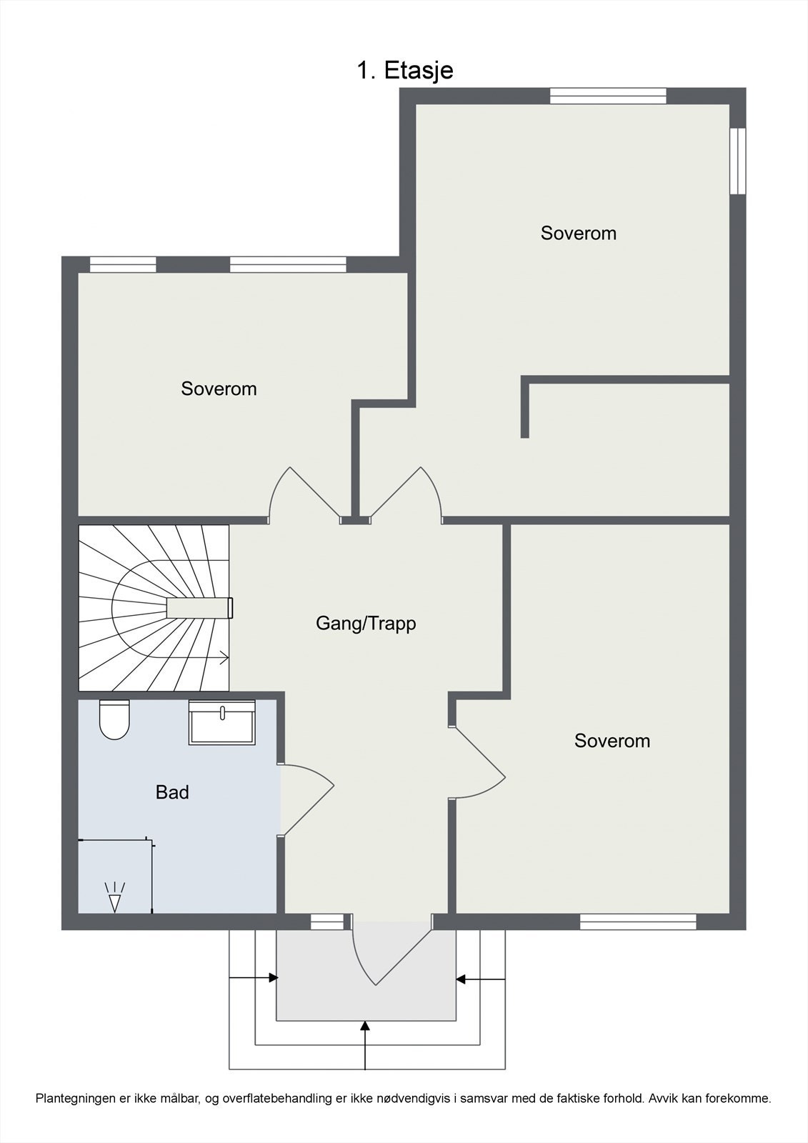 Plantegning 1.
etg Galleribilde