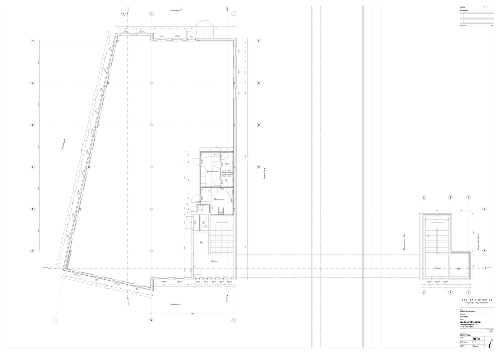 Plantegning 2.etg Galleribilde