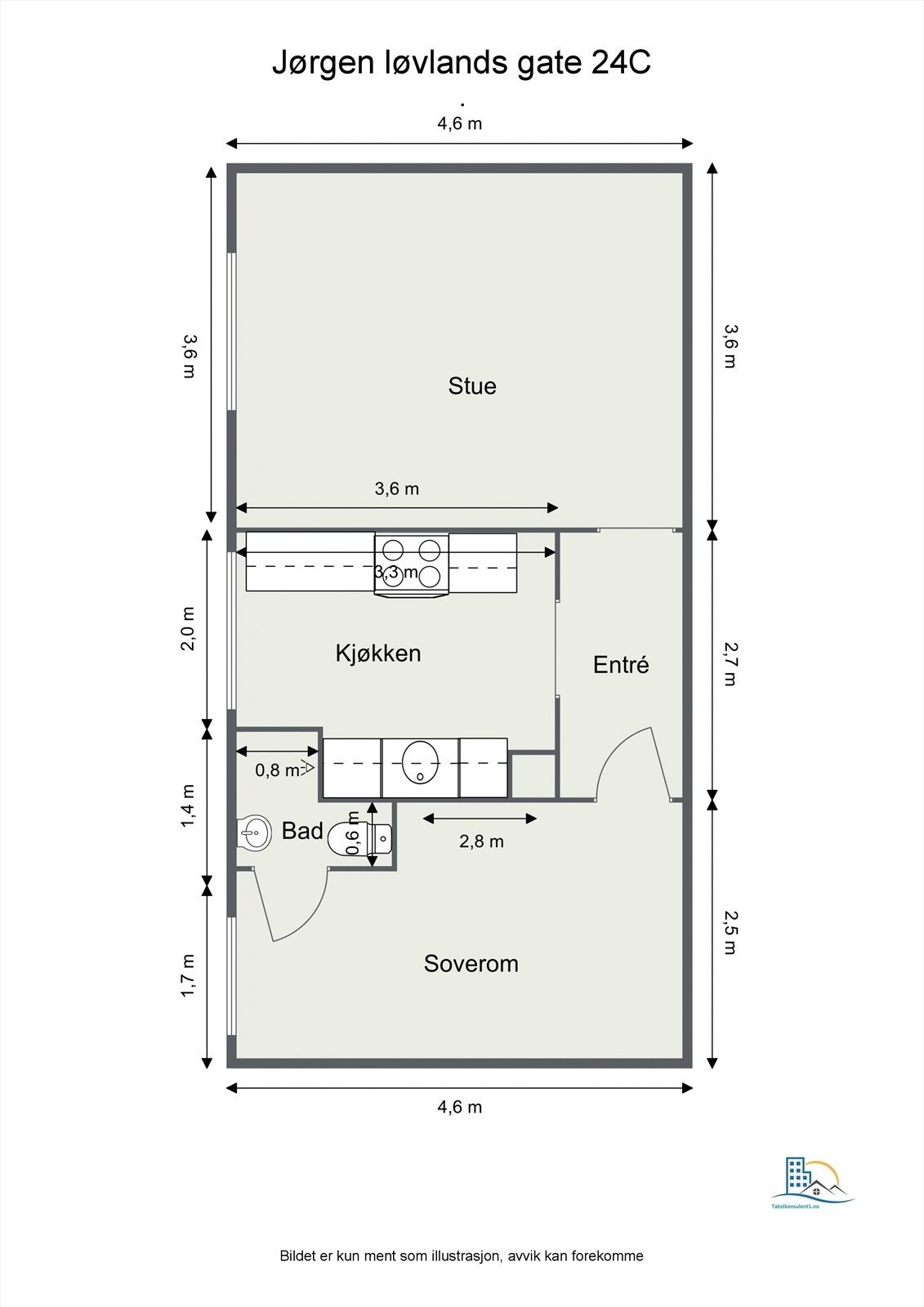 - Leiligheten disponerer en bod i kjeller på hele 8kvm - Galleribilde
