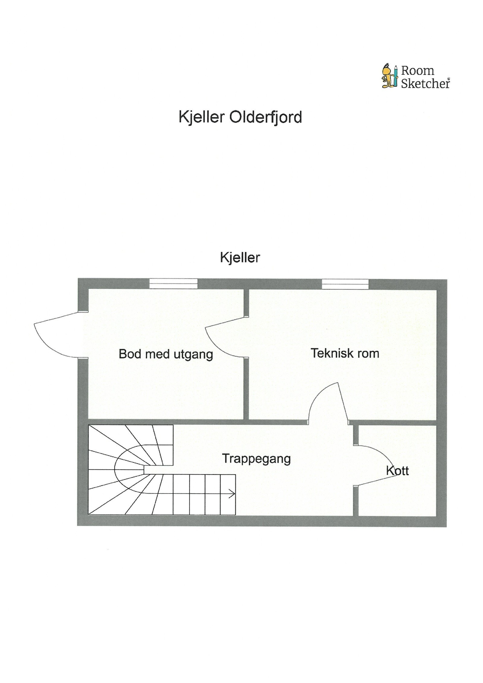 Stipulert plantegning kjeller. Plantegning er ikke målbar og noe avvik kan forekomme Galleribilde