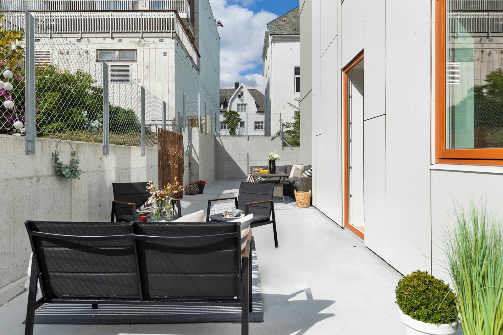 Flott, privat uteområde Galleribilde