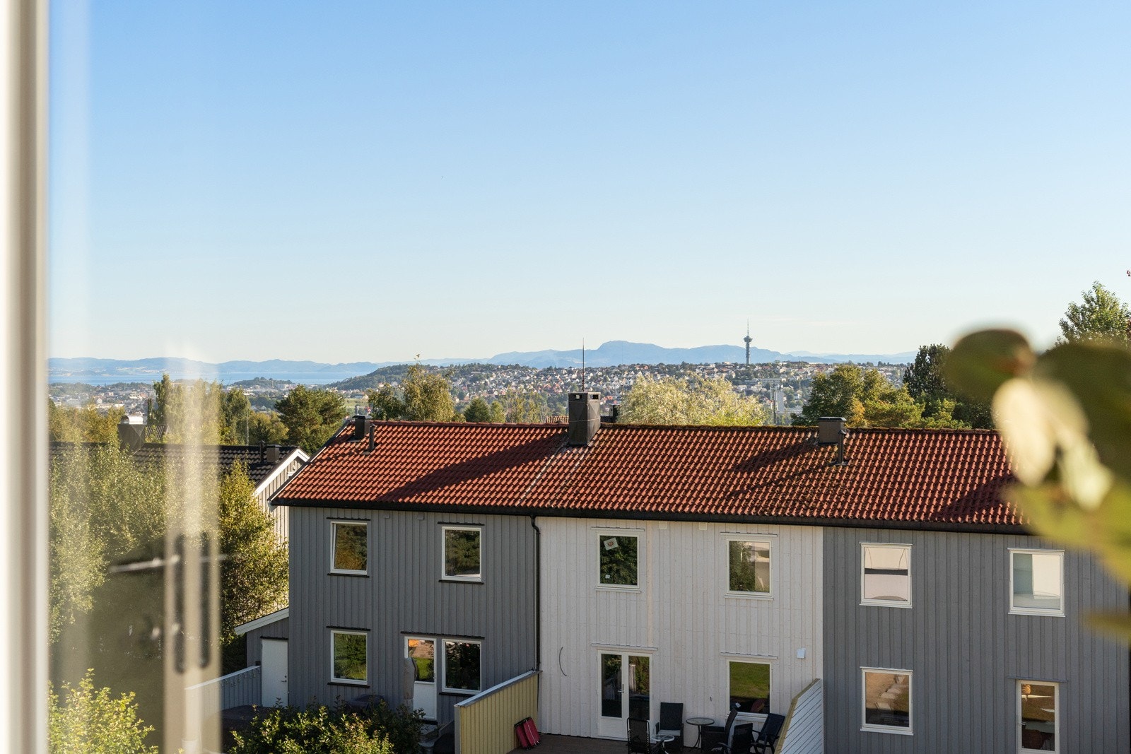 Fantastisk utsikt over Trondheim fra soverommene Galleribilde