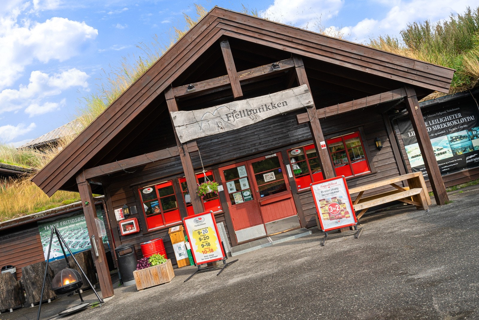 Kort avstand til Fjellbutikken. Galleribilde