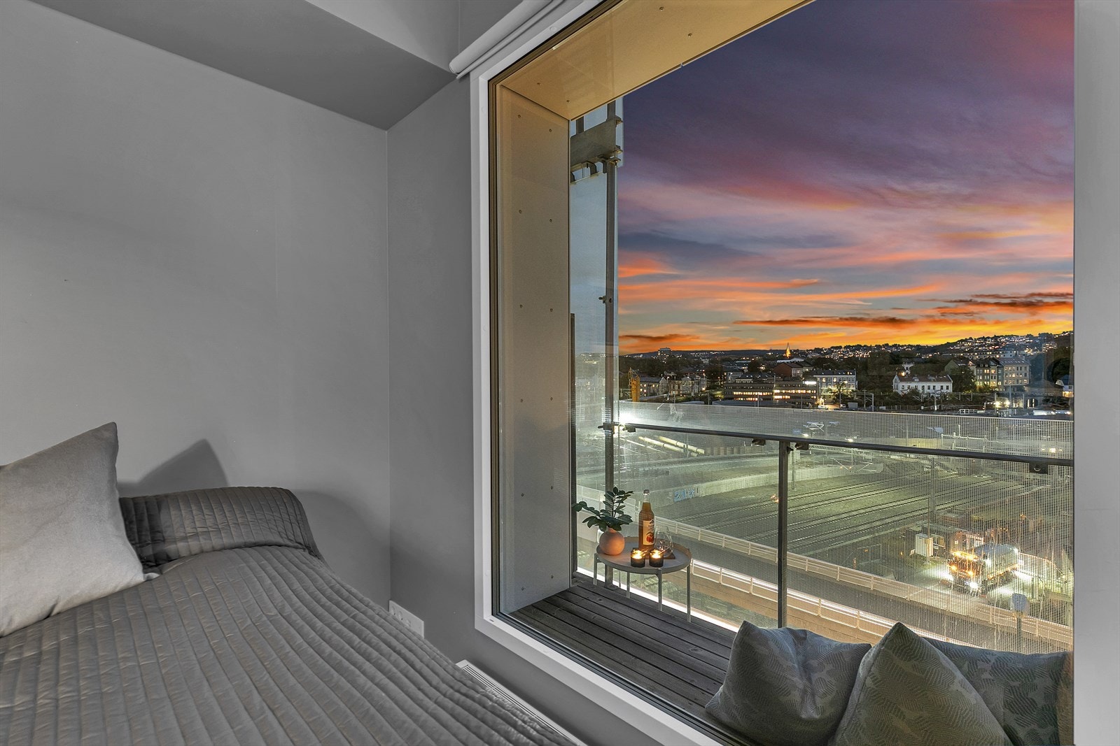 Unik utsikt fra soverommet. Galleribilde