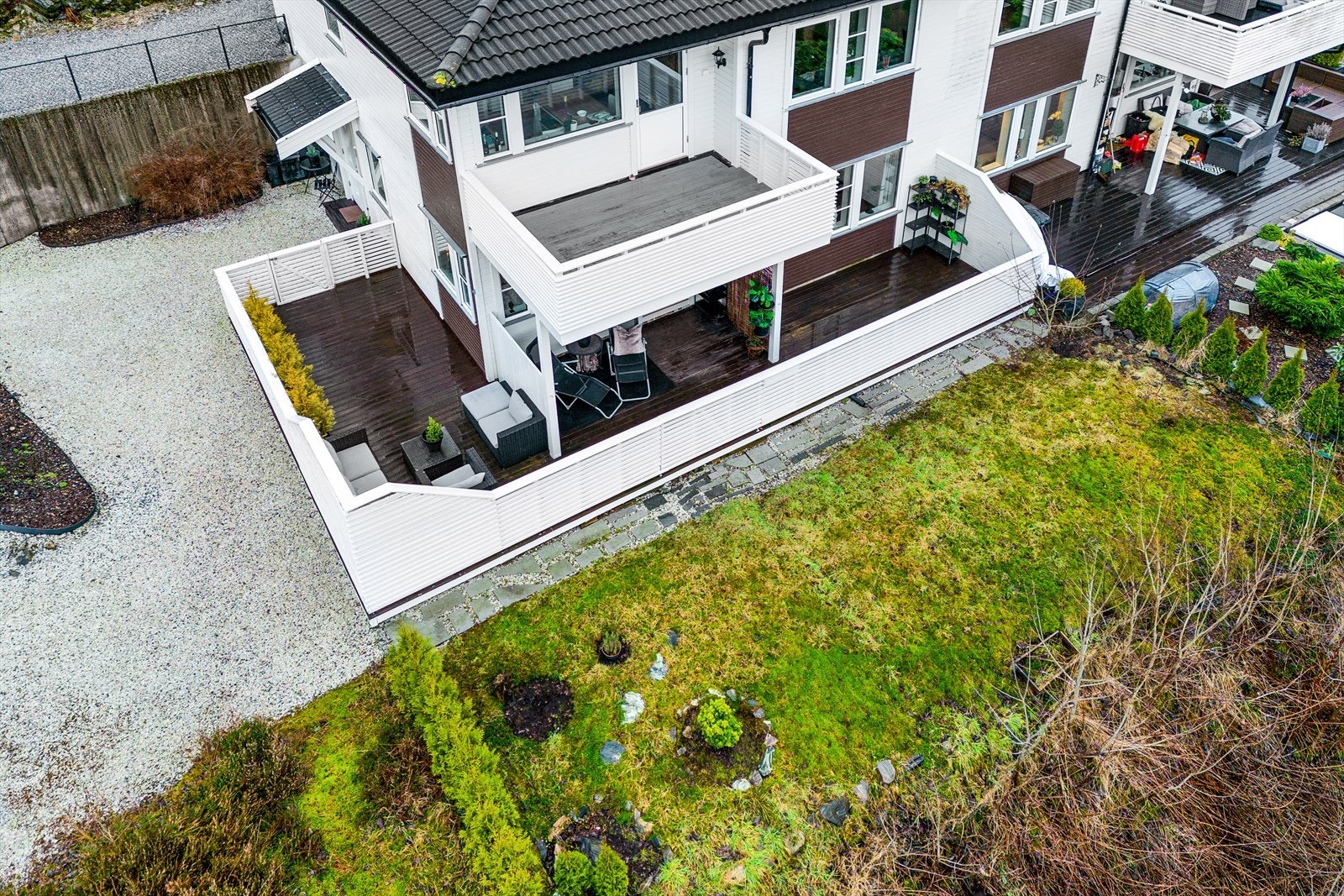 Flott opparbeidet uteområde Galleribilde