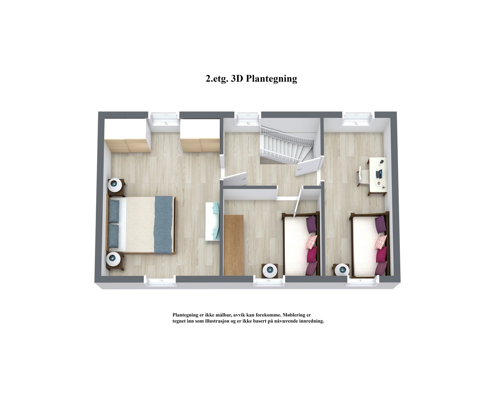 2.etg. - 3D Floor Plan Galleribilde