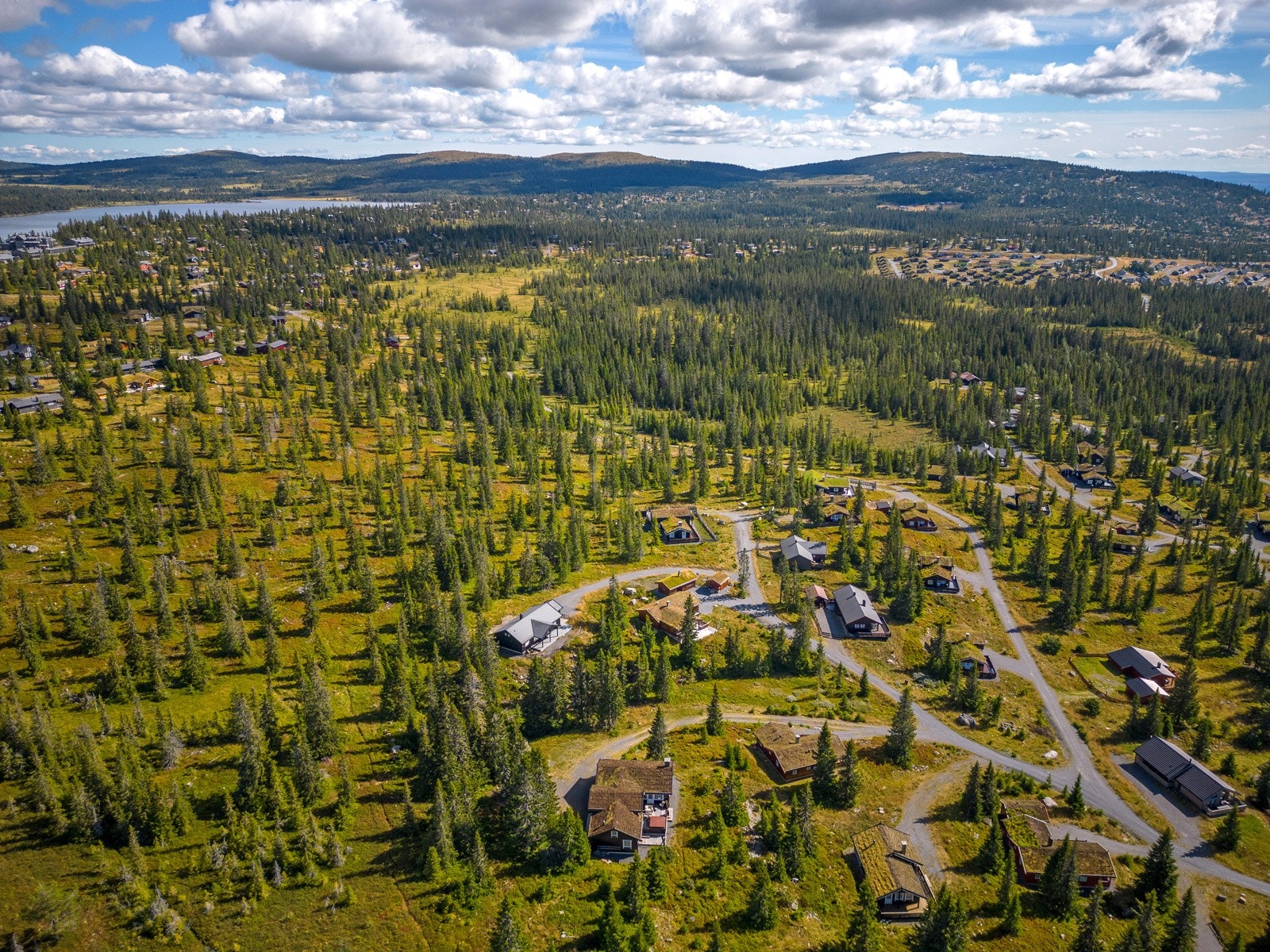 Det er nylig lagt jord samt mer gress på taket Galleribilde