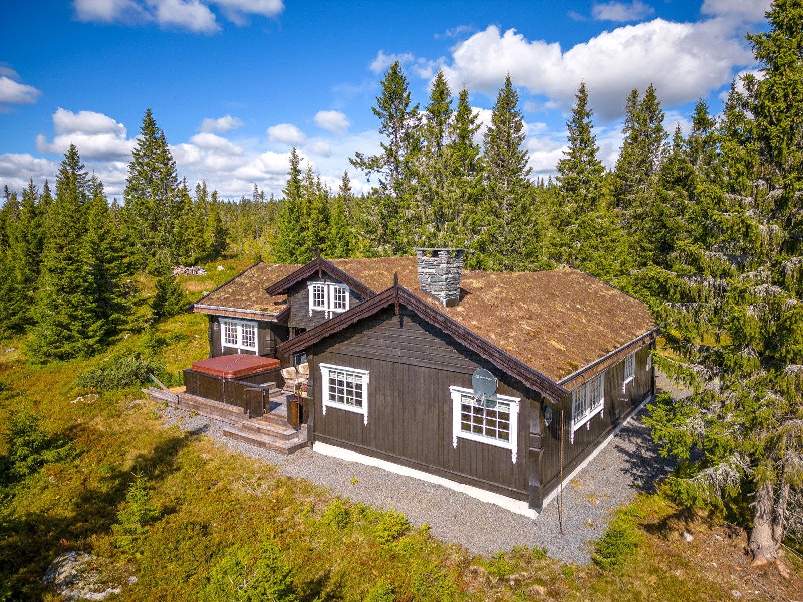 Her er løypenettet rett utenfor hyttedøra! Galleribilde