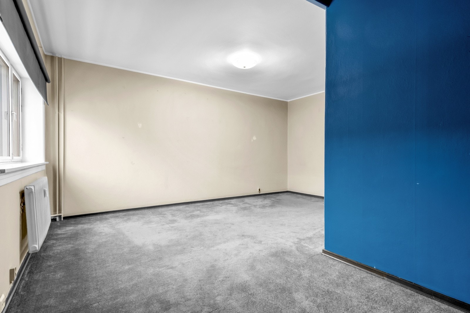 Gul til gulv teppe i hele rommet Galleribilde