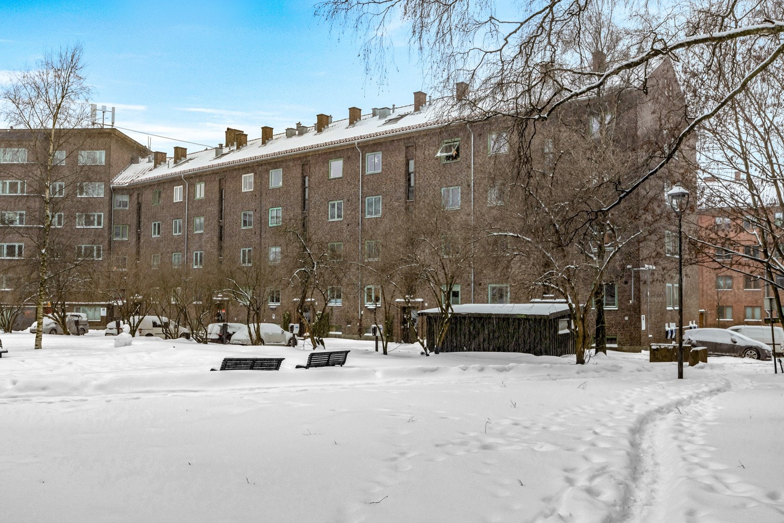 Fasade fra bakgård Galleribilde