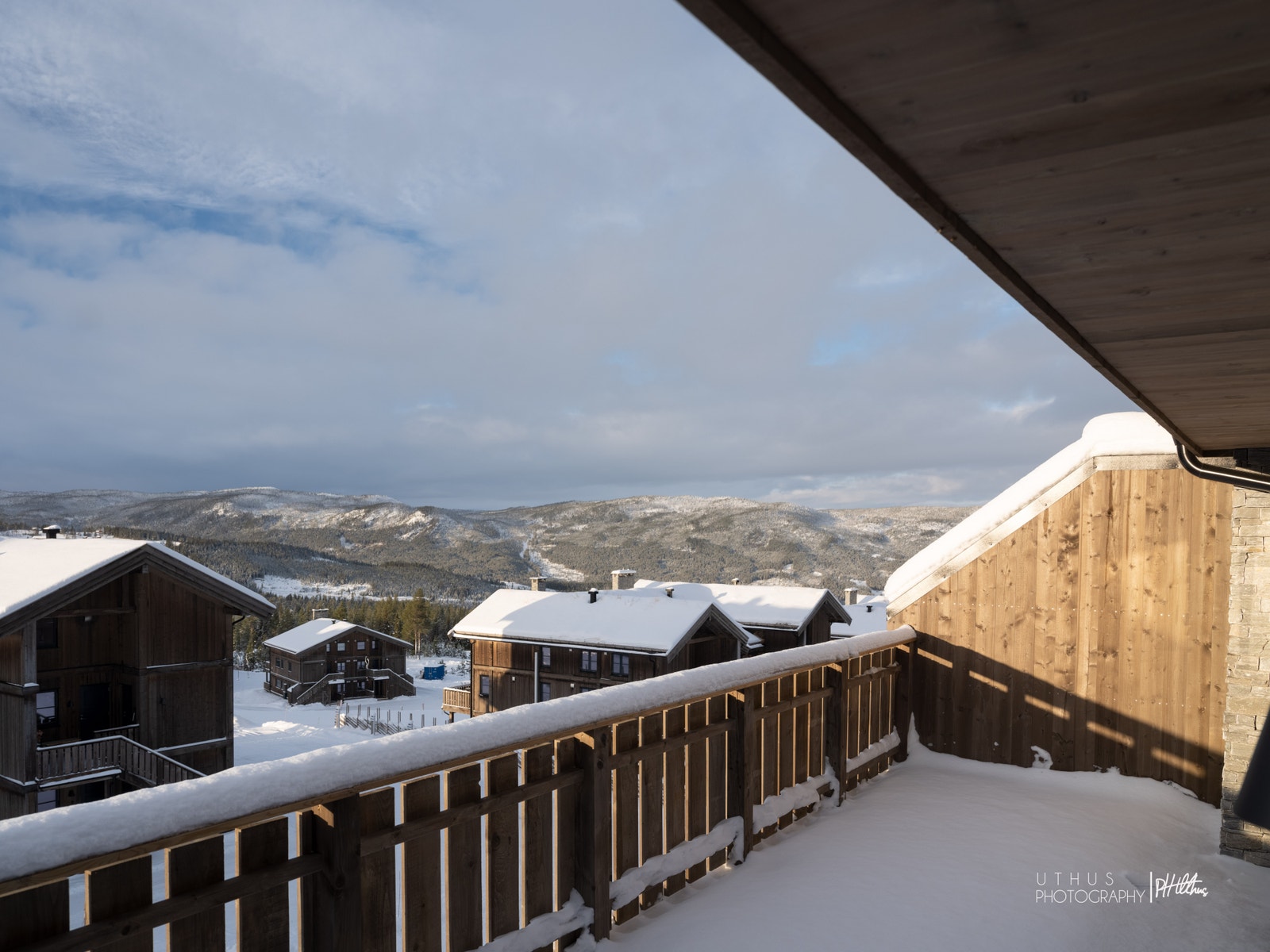Utsikt fra terrasse fra leilighet 509F mot nordvest Galleribilde