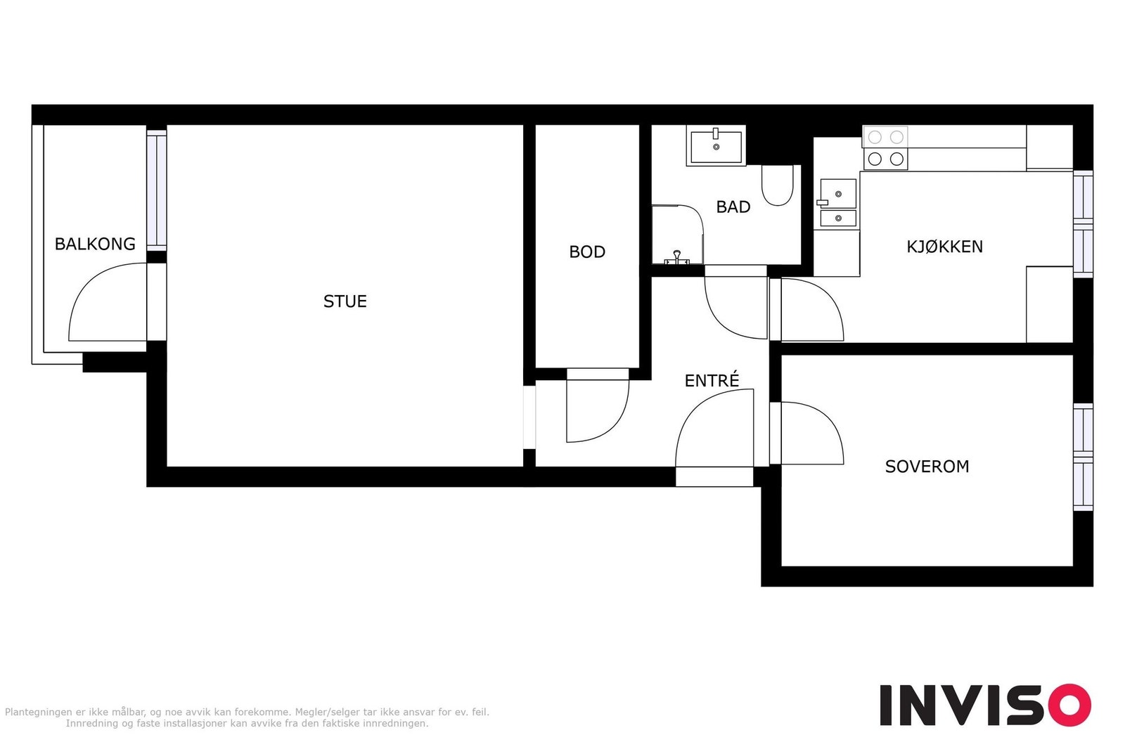 Planskisse av Grusveien 30. Galleribilde