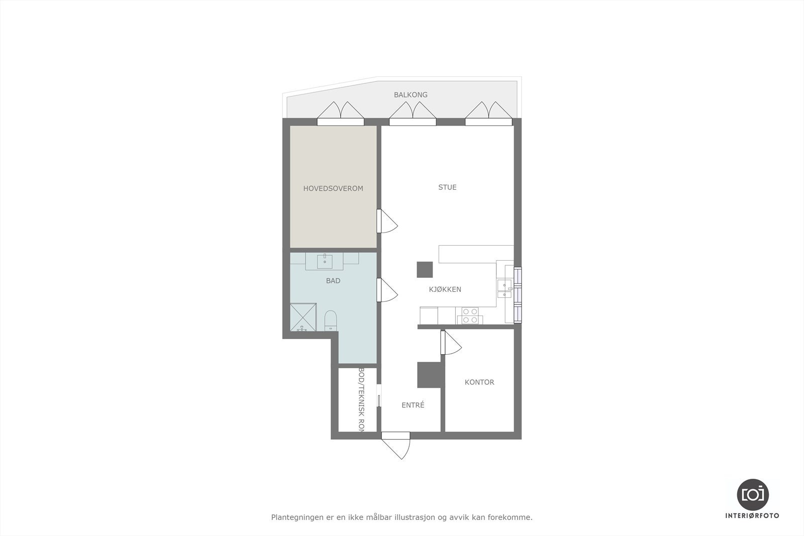 Plantegning Galleribilde