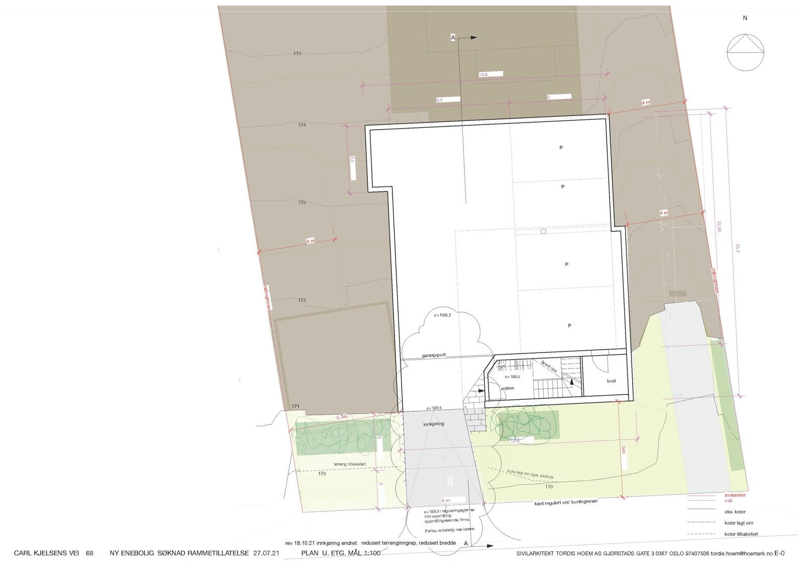 Plantegning Galleribilde