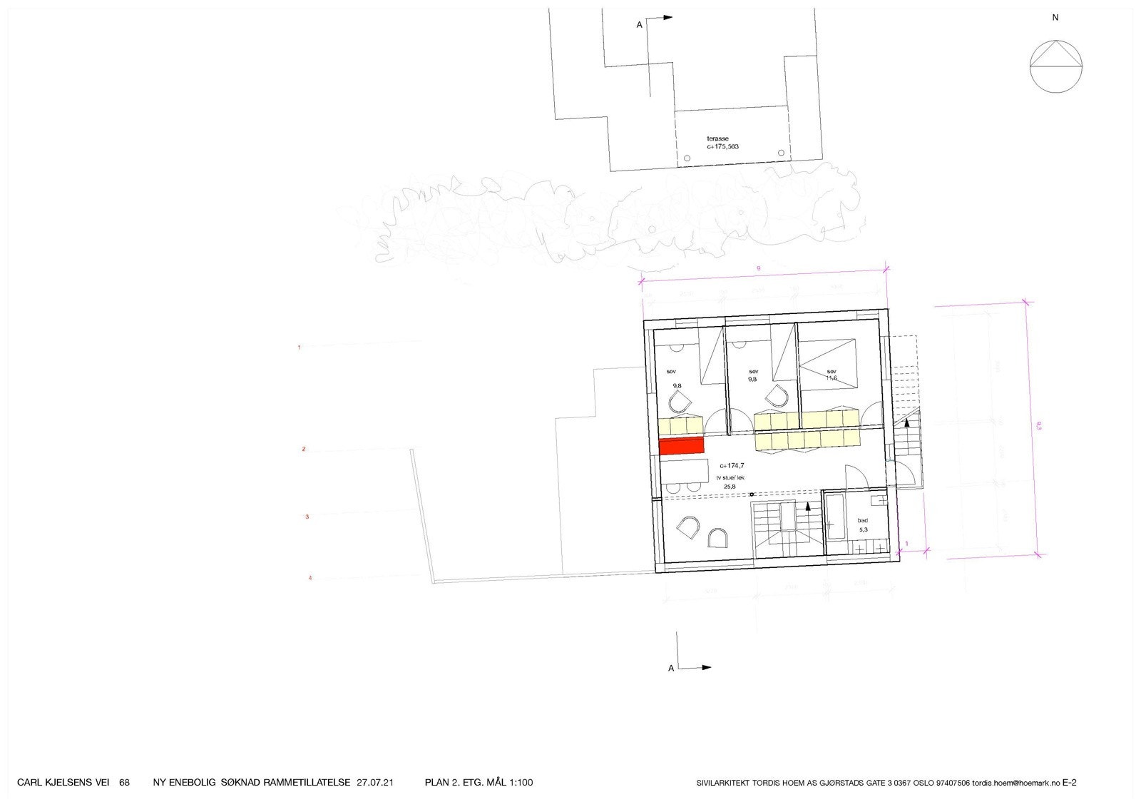 Plantegning Galleribilde