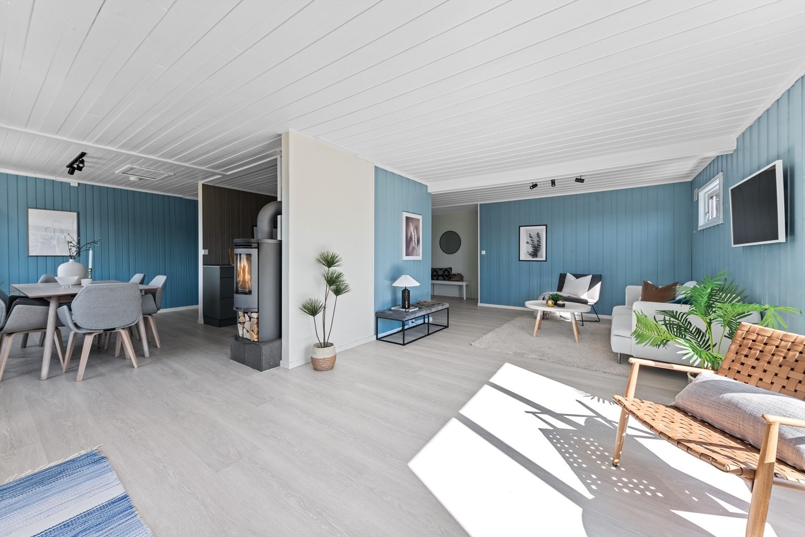 Det lekre ildstedet gir varme og kos på kalde dager Galleribilde