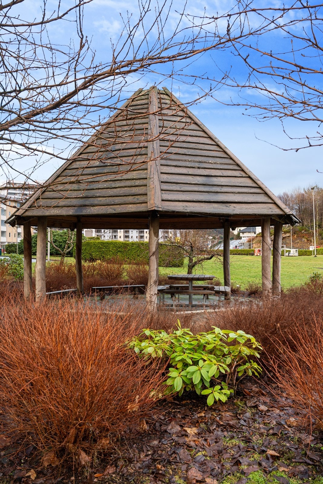 Gapahuk - fellesområde. Galleribilde