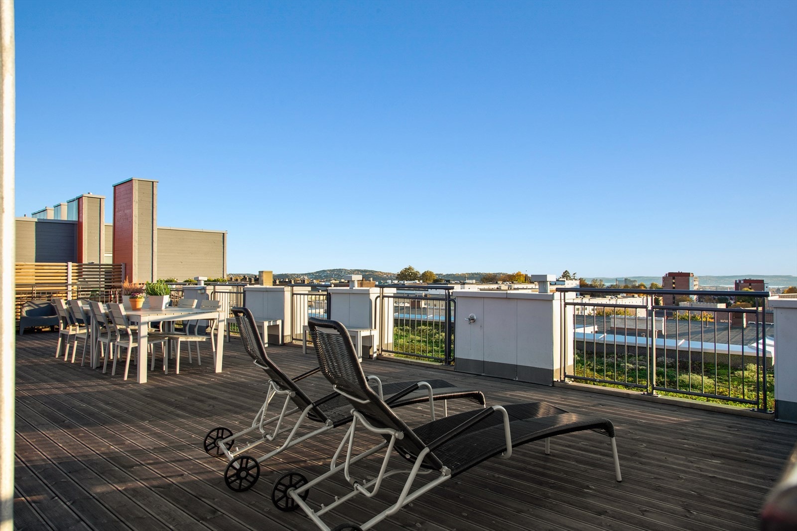 Felles takterrasse. Galleribilde