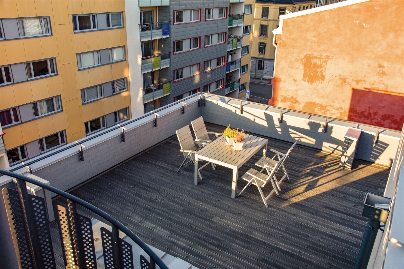 Felles takterrasse. Galleribilde