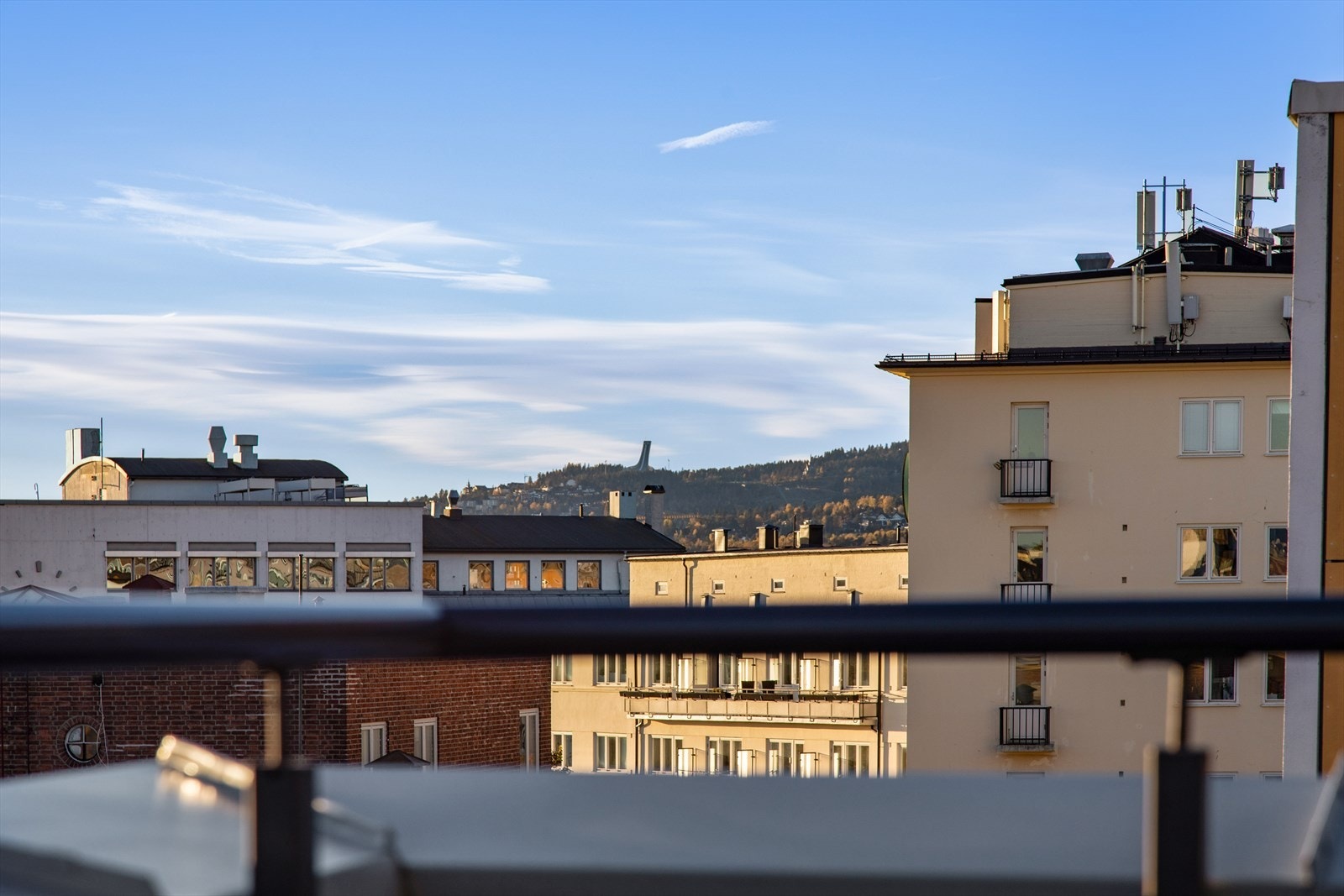 Utsikt fra terrassen. Galleribilde