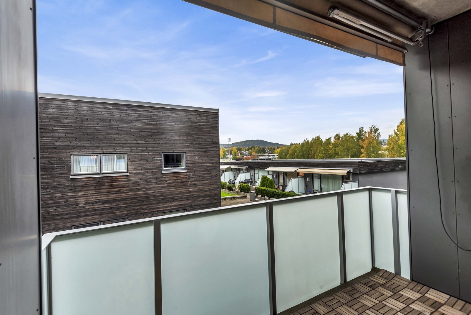 Utsikt fra balkong Galleribilde