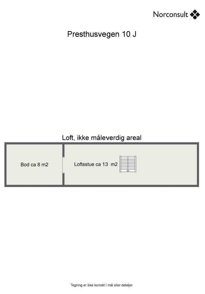 Planskisse loft. Galleribilde