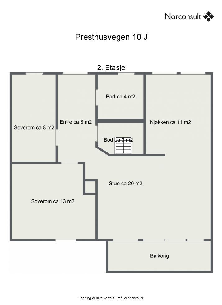 Planskisse 2. etasje. Galleribilde