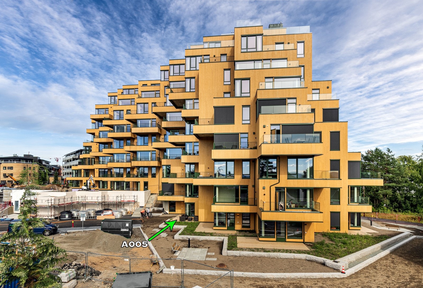 Spennende fasade med trekledning Galleribilde