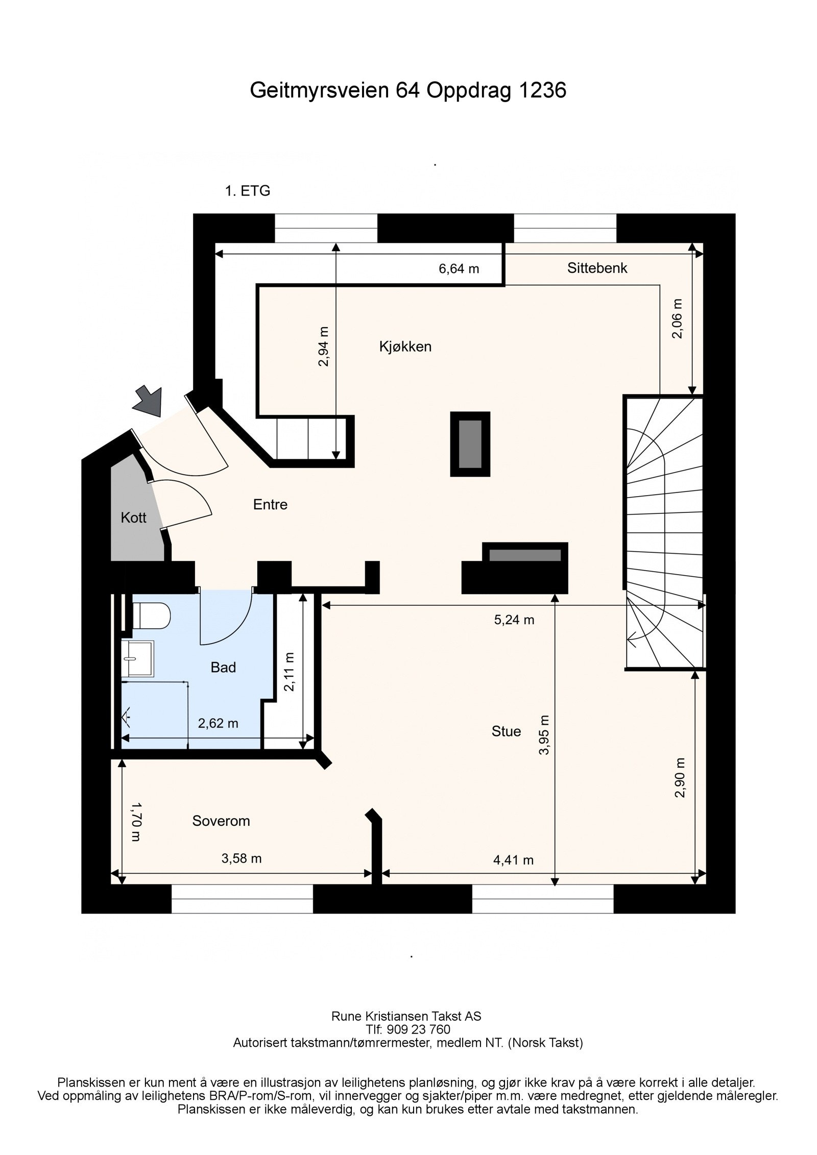 Plantegning - 1. etasje Galleribilde