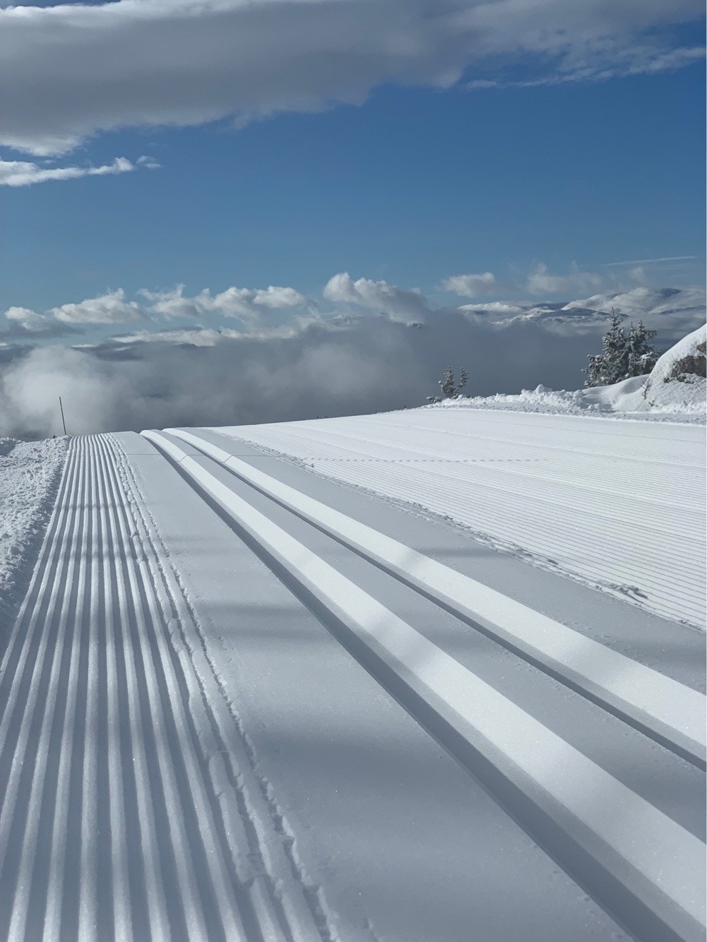 Langrennsnettet på Turufjell er stort og variert i et fint terreng, her vist fra Eventyrløypa Galleribilde