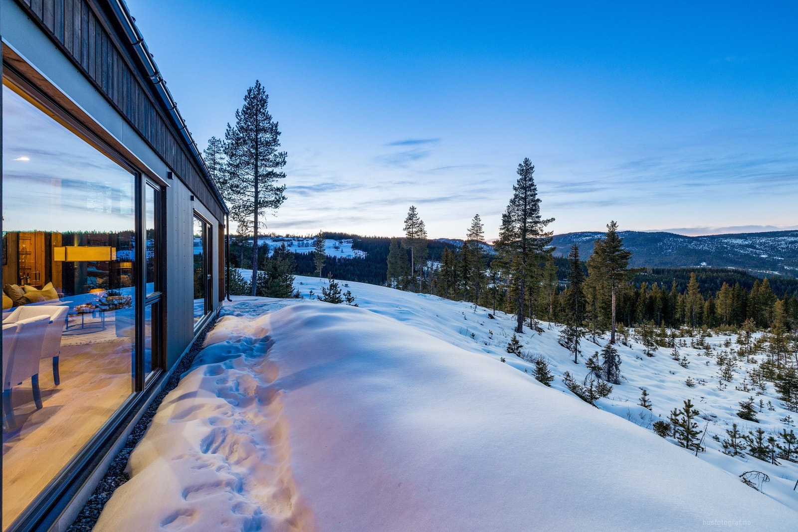 Kvaliteten står i fokus på alle hyttemodellene som leveres Galleribilde