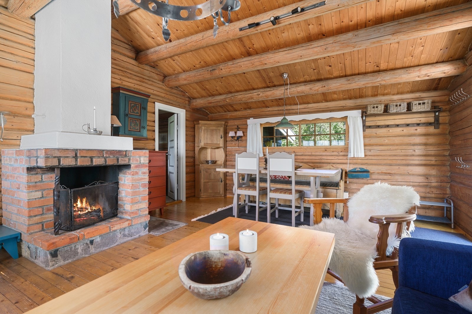 Her kan man nyte den gode hyttefølelsen Galleribilde