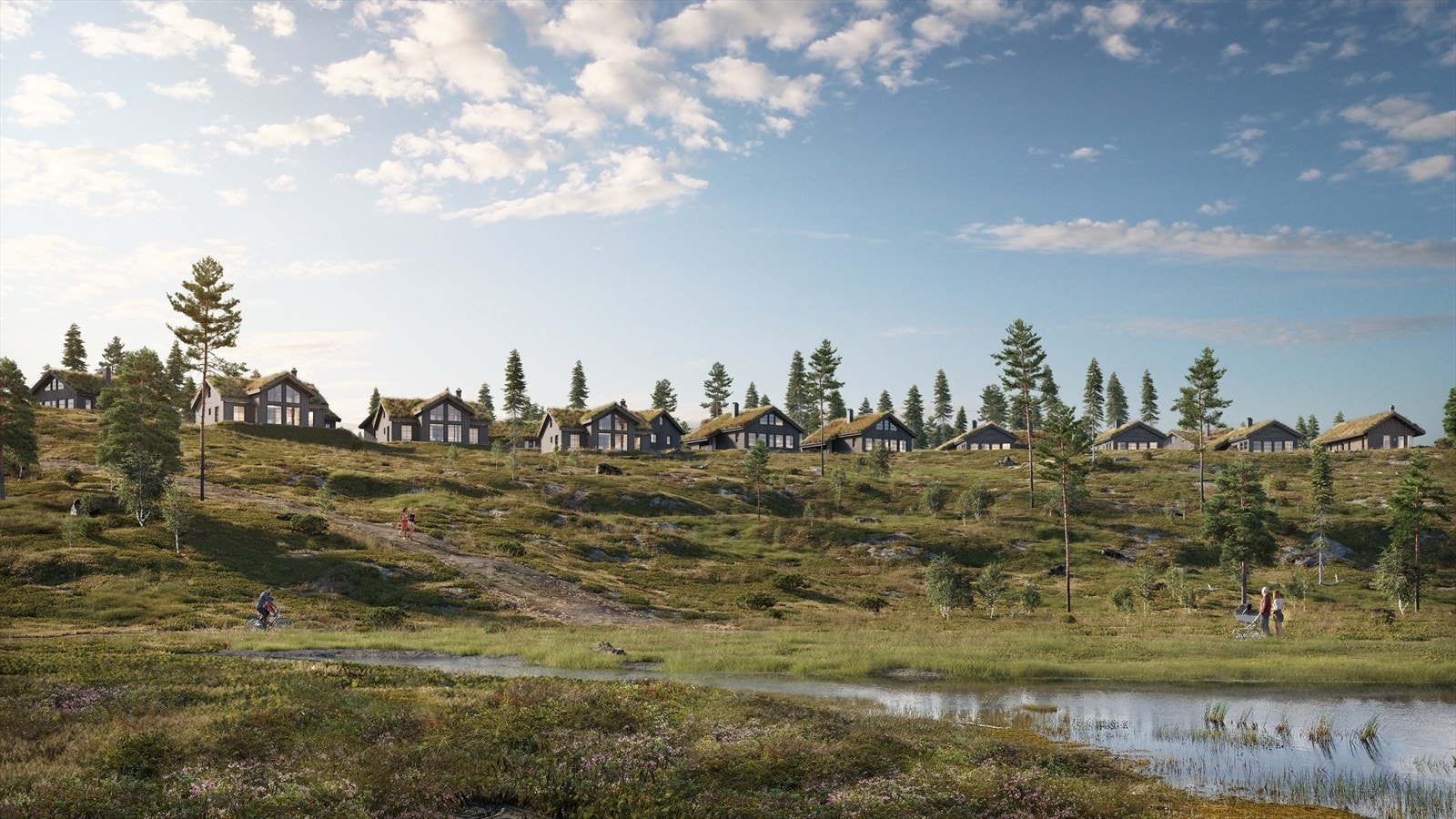 Turufjell Sprenåsgrenda sett fra Istjern - Bildet er kun til illustrasjon og avvik kan forekomme Galleribilde