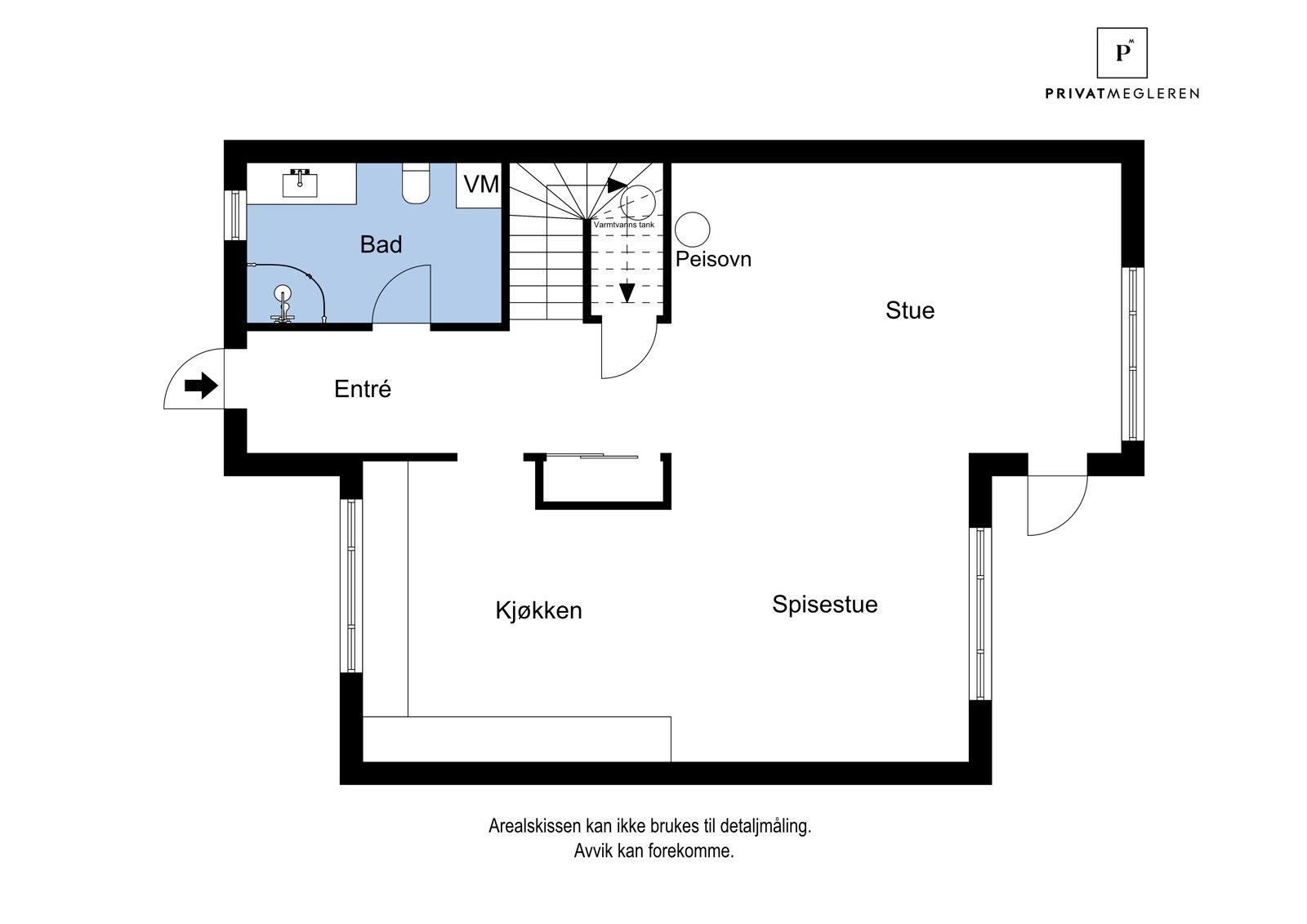 ALTERNATIV planløsning i 1 etg Galleribilde