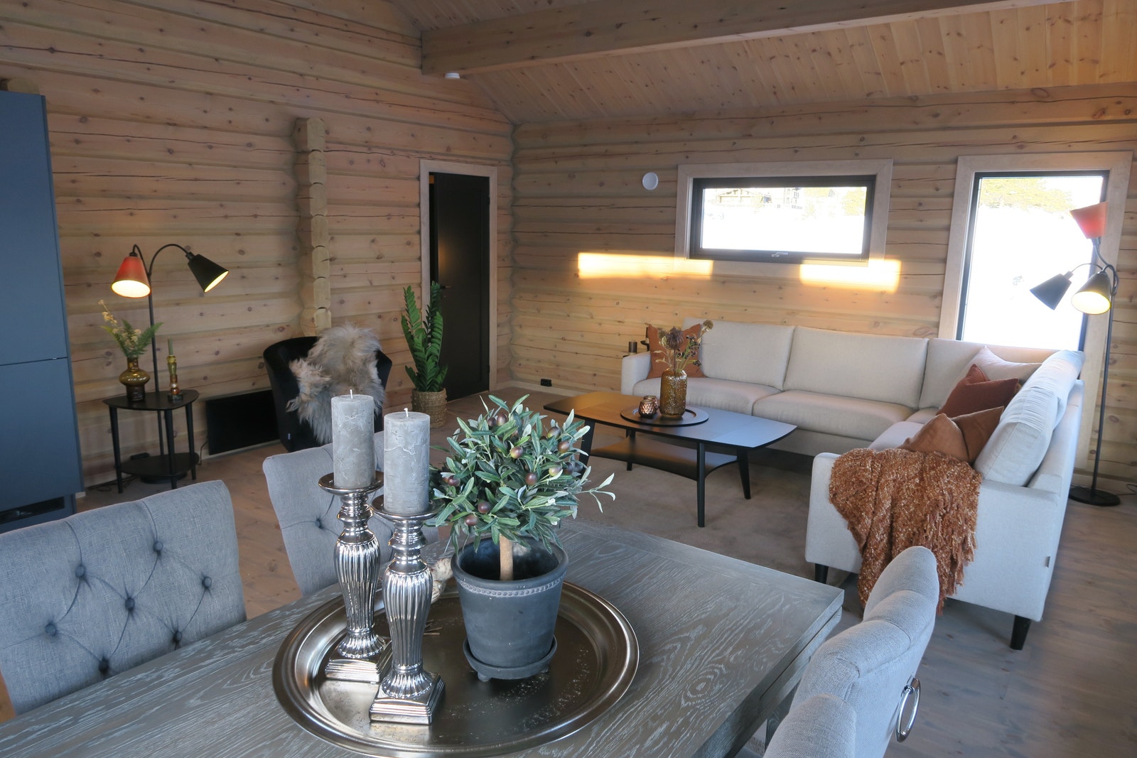 Foto fra tilsvarende hytte som er ferdigstilt Galleribilde