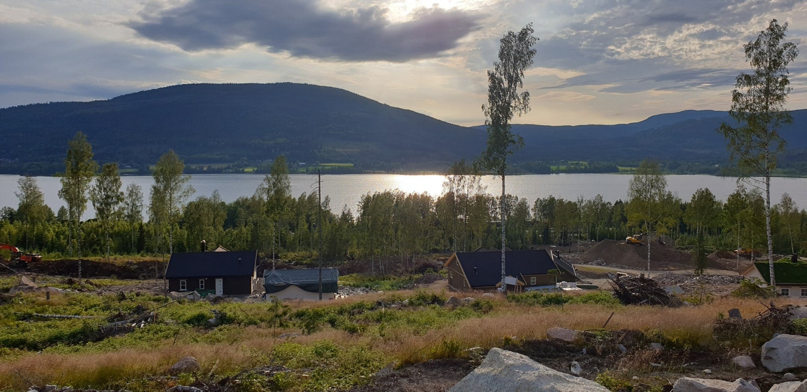 Fra tomtefeltet mot Hurdalssjøen Galleribilde