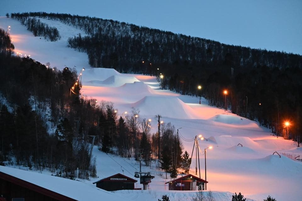 Fra alpinanlegget på Dombås som ligger rett ved hyttefeltet Galleribilde