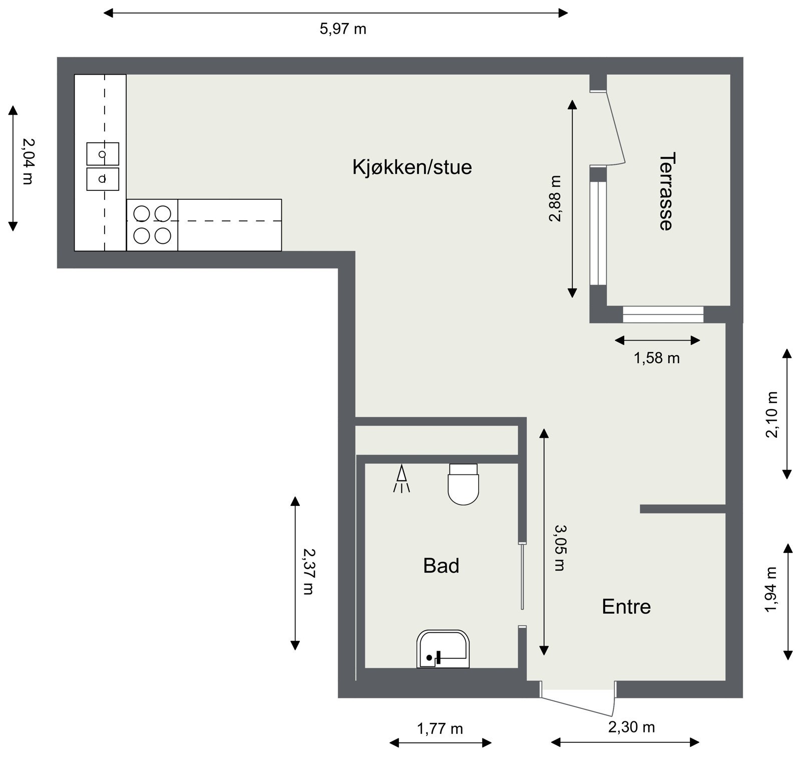 - Plantegning - Galleribilde