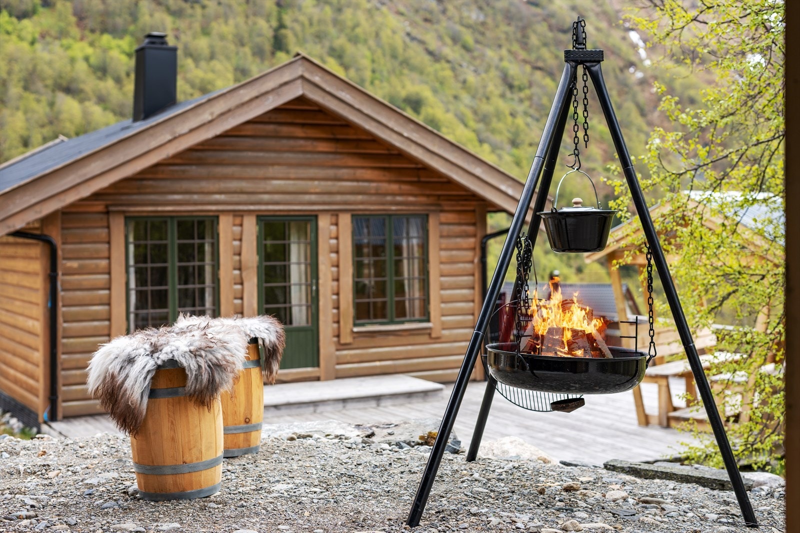 En trivelig familiehytte i naturrike omgivelser Galleribilde