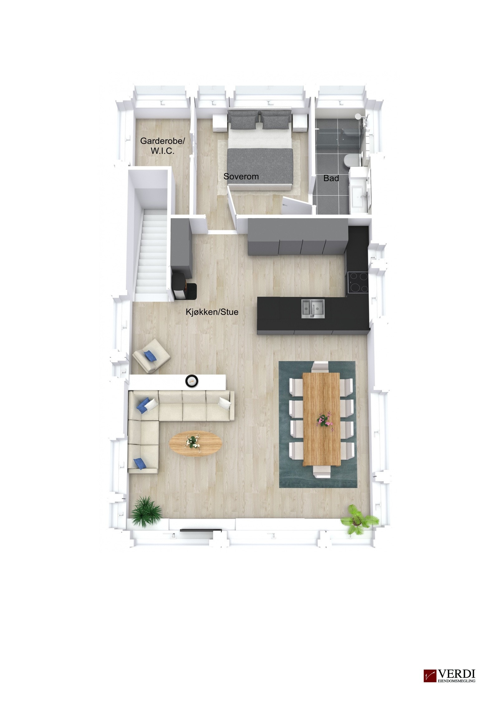 Plantegning 2. etasje Galleribilde