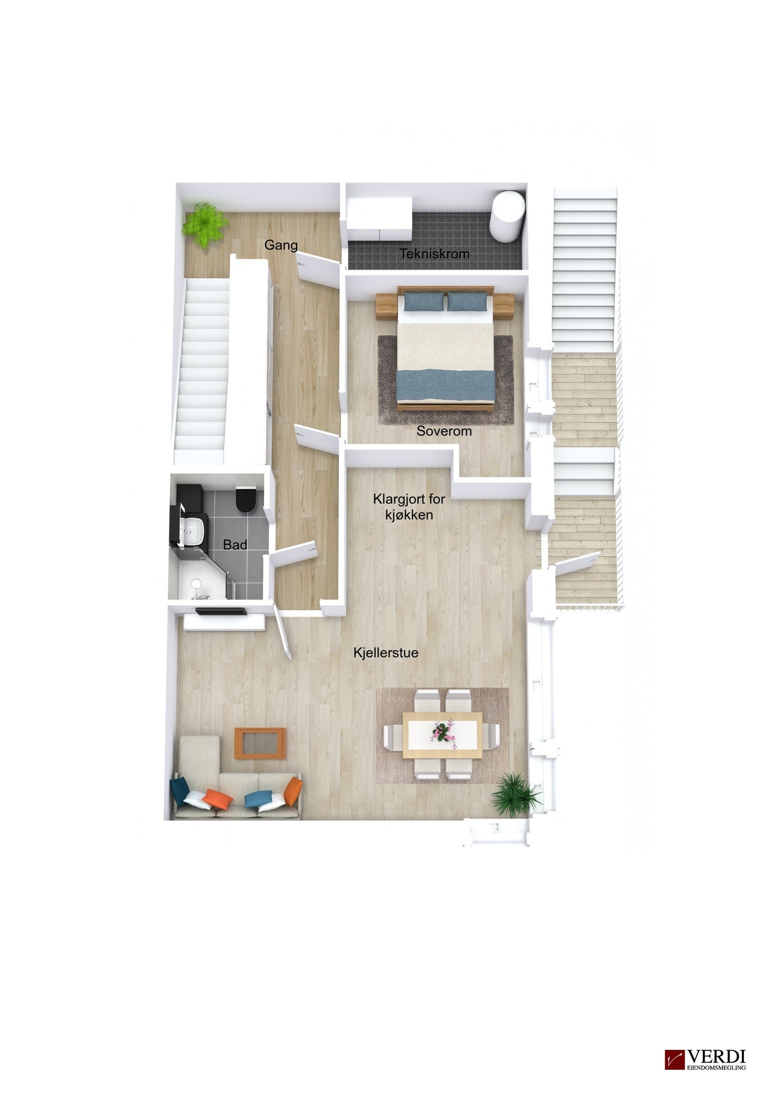 Plantegning U. etasje Galleribilde