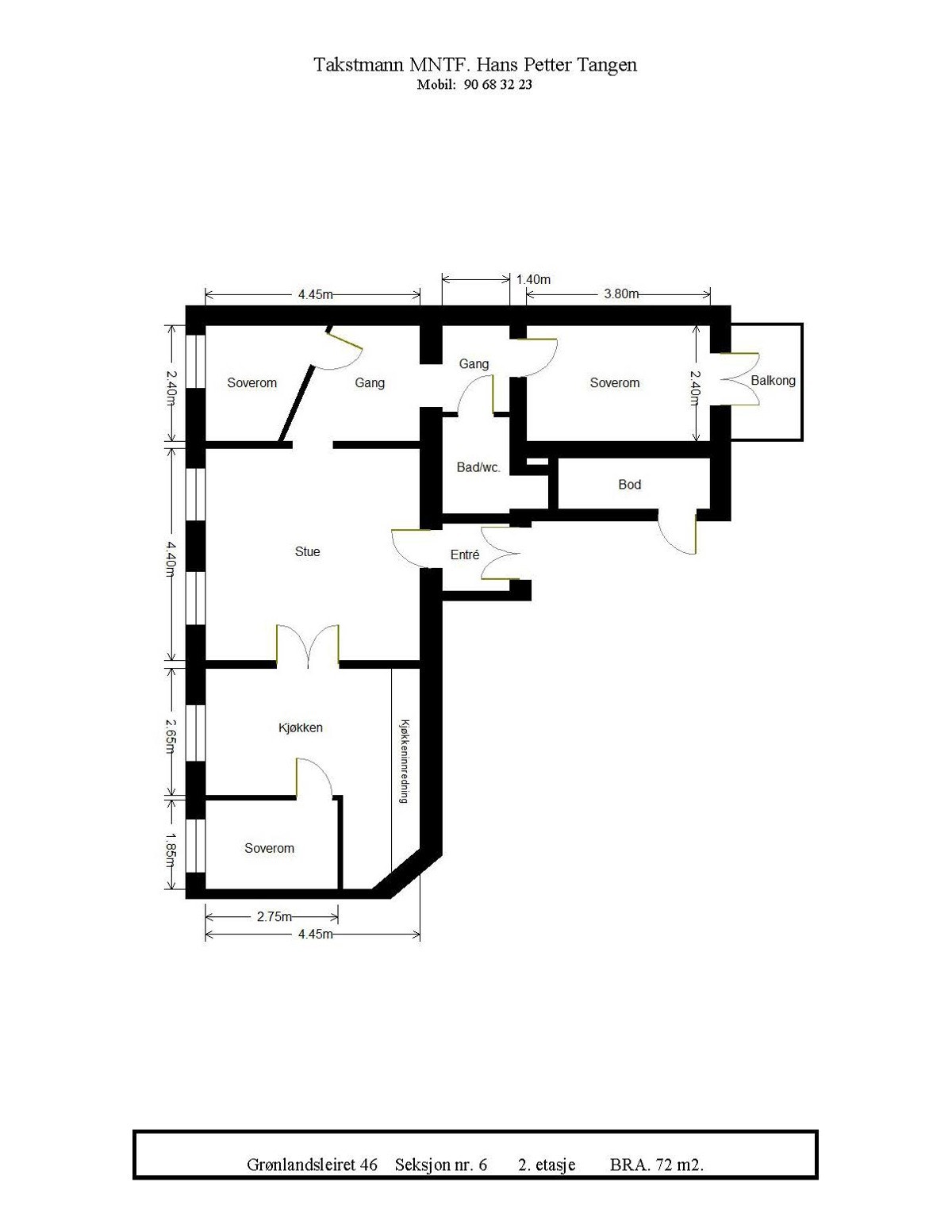 Plantegning Galleribilde