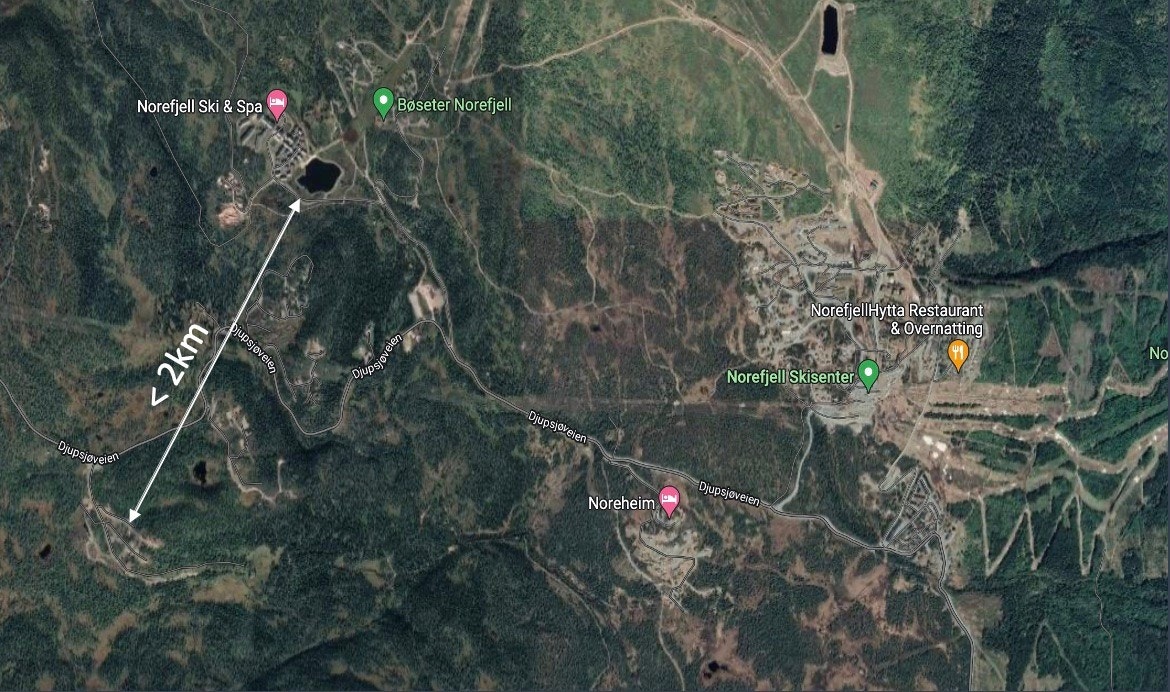 Fra hytta er det kort vei til alpinanlegget Galleribilde