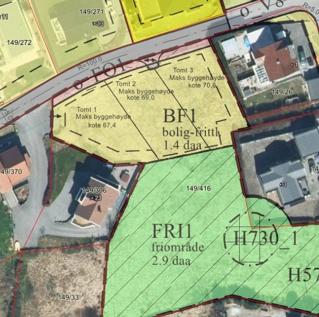 Tomt nr 2 er for salg Galleribilde