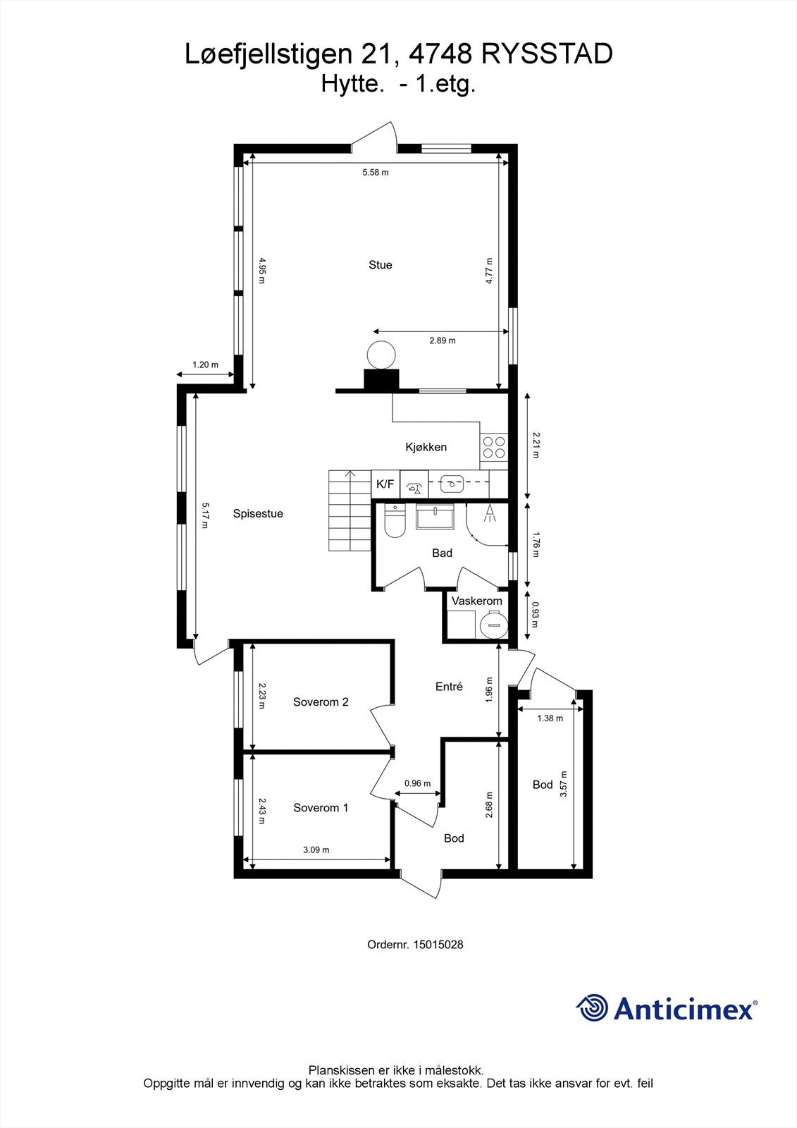 Planløsning 1. etasje. Galleribilde